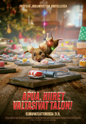 Apua, hiiret valtasivat talon! Juliste